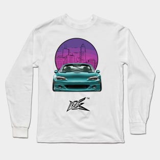 MAZDA MIATA NB STANCED GREEN METALLIC Long Sleeve T-Shirt